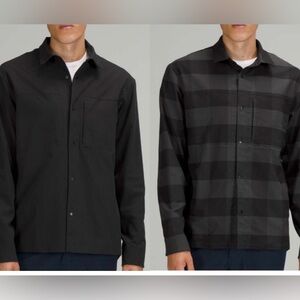 *SOLD* LULULEMON Reversible Black / Plaid  Gray Shirt Jacket